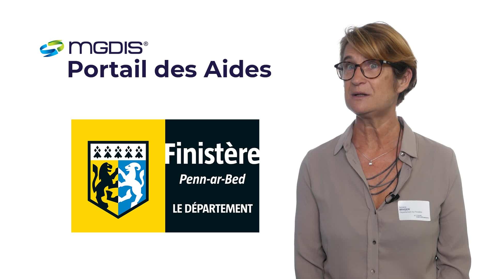 Témoignage Département Finistère - Portail des aides MGDIS - Sylvaine MINGER