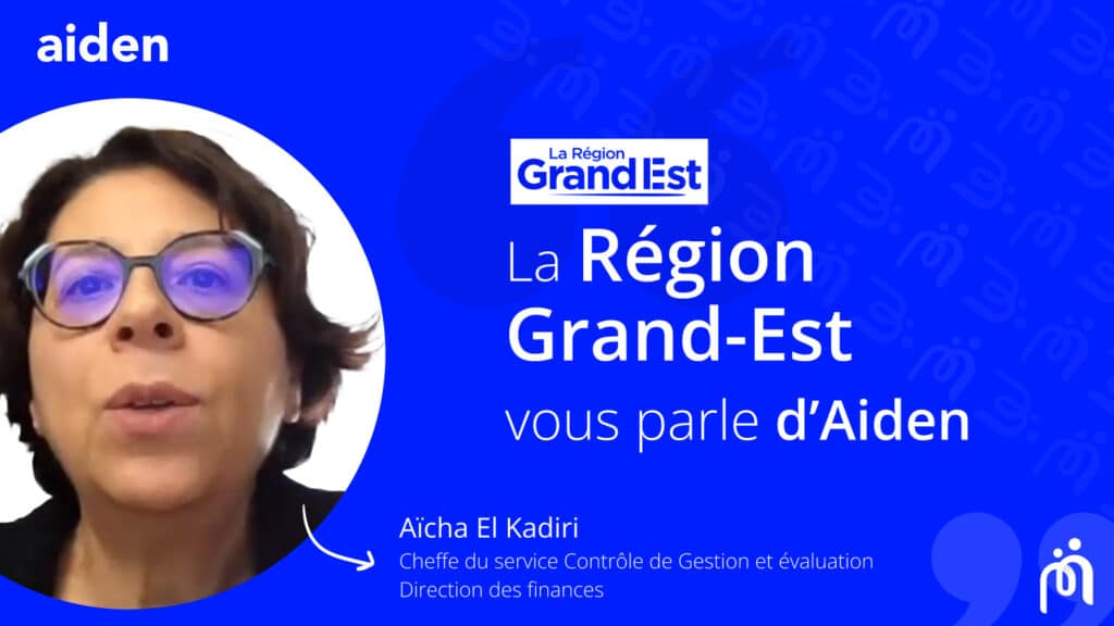 Retour d'expérience d'Aïcha EL KADIRI de la Région Grand Est sur le Portail Aiden et le Centre Relation Usagers MGDIS