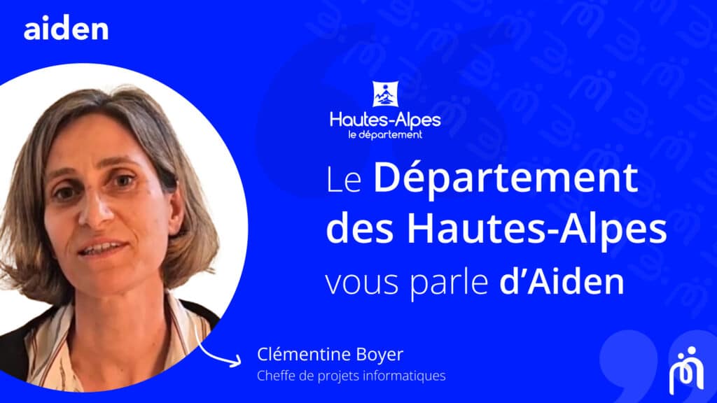 Retour d'expérience de Clémentine Boyer du Département des Hautes Alpes