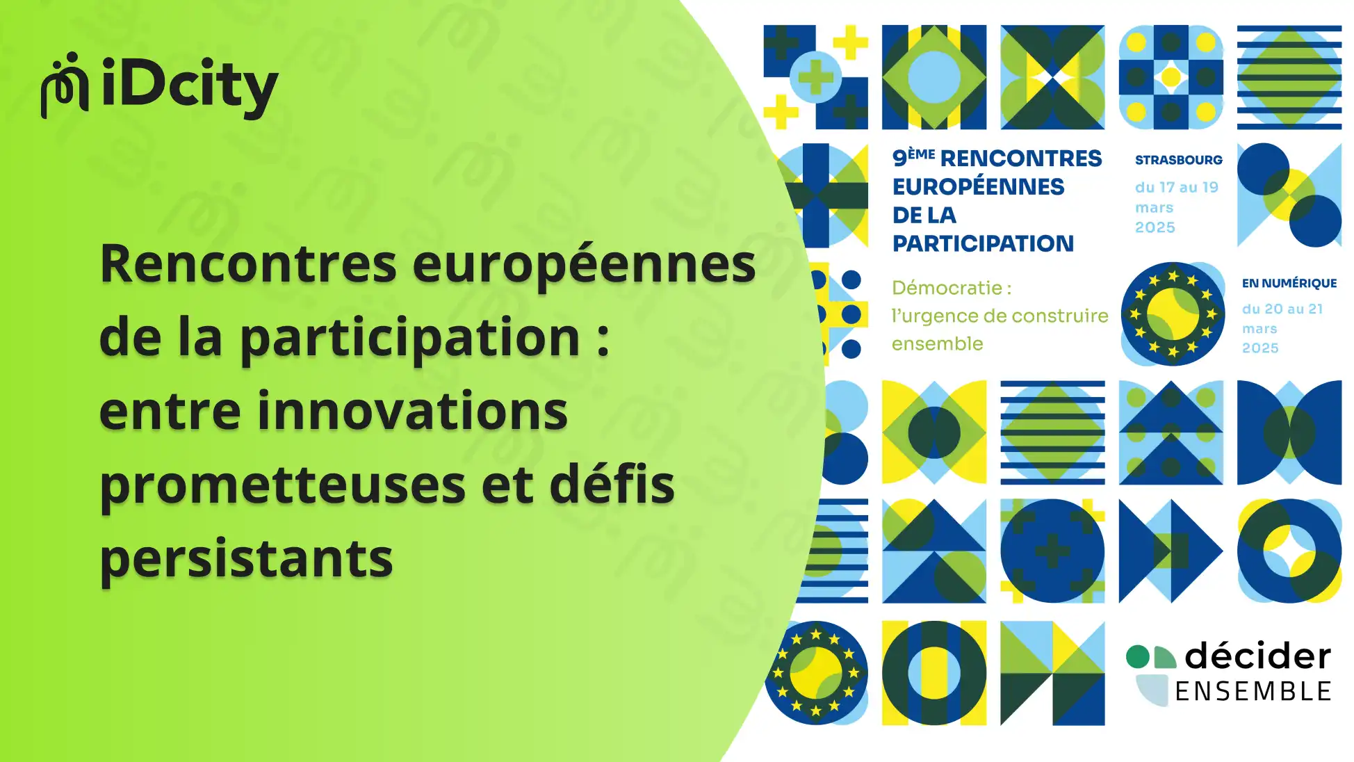 Rencontres européennes de la participation : entre innovations prometteuses et défis persistants