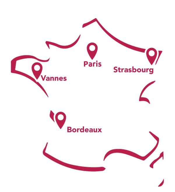 Carte france MGDIS sante formations SANTE 2026