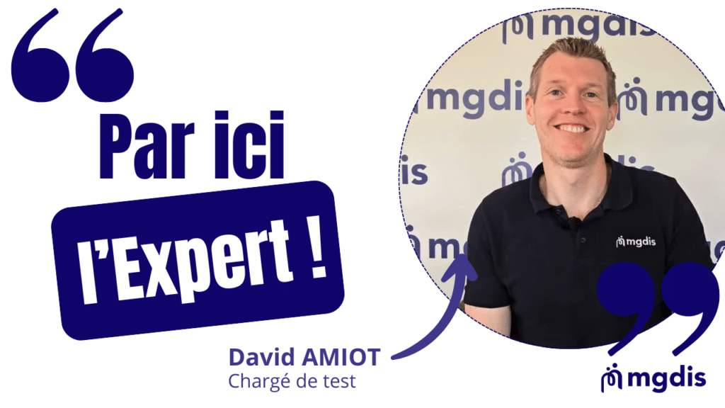 David AMIOT Chargé de test Youtube MGDIS 2026