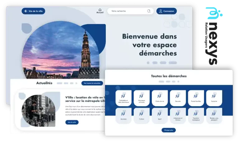 Mockup MGDIS NEXYS Relation Usagers