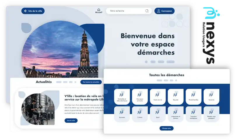 Mockup MGDIS NEXYS Relation Usagers