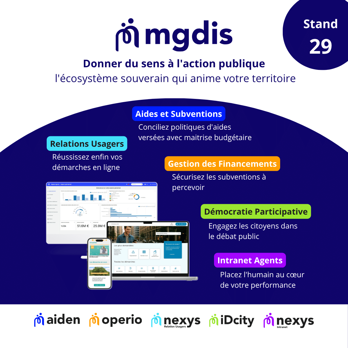 Salon Territorialis 2026 Présence MGDIS stand 29